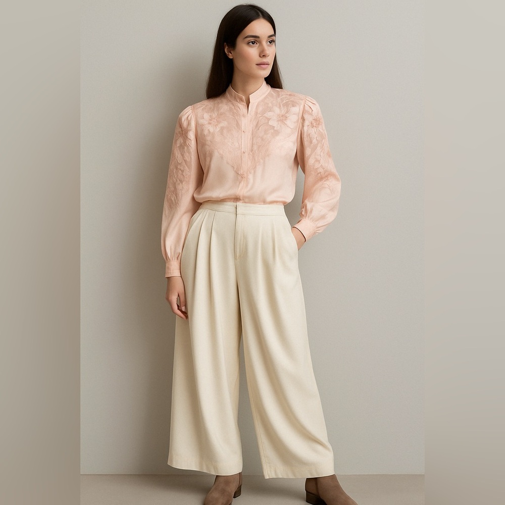Vintage Ballerina Pink Blouse